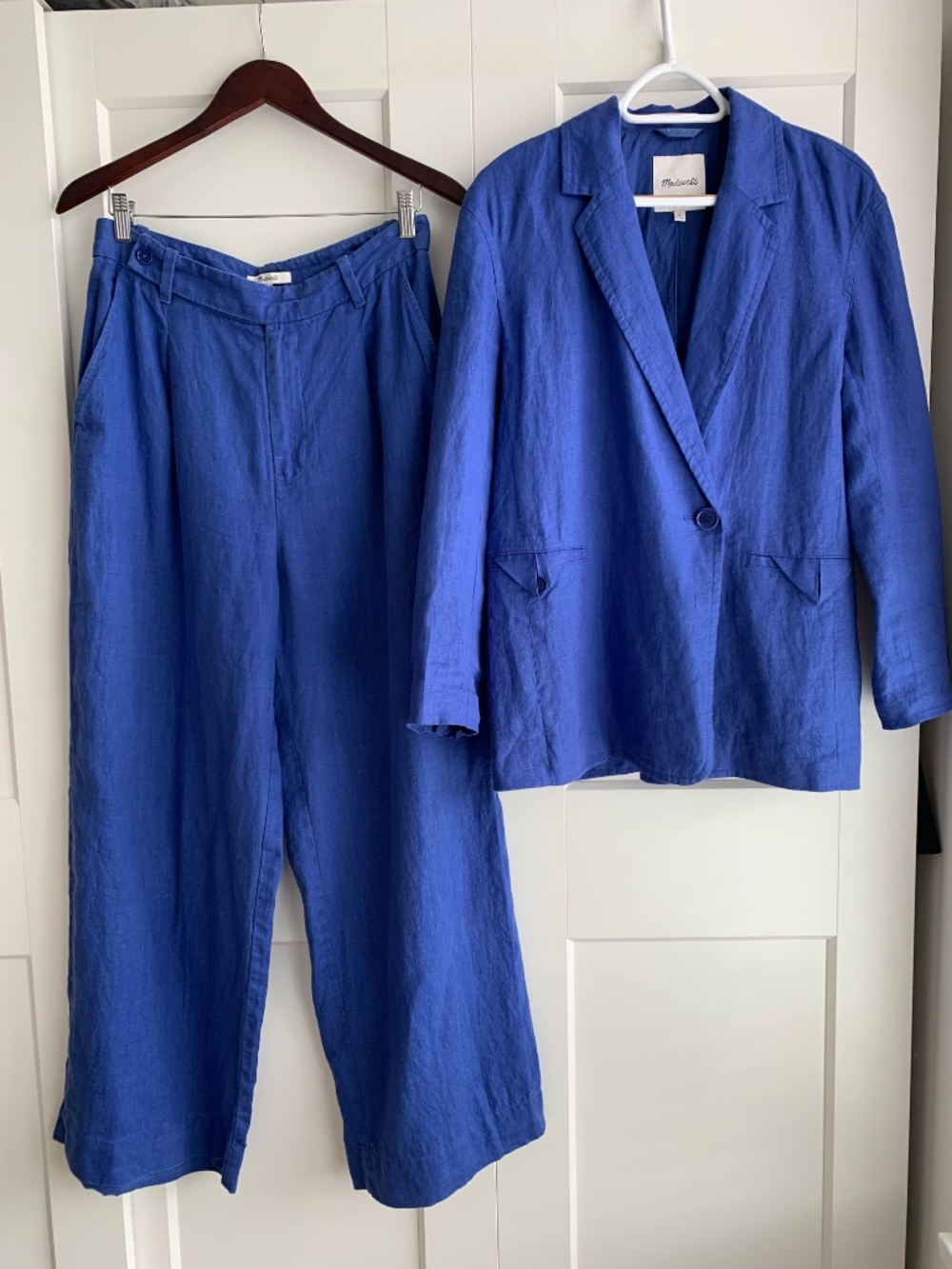 Madewell 100% Linen Wide Leg High Rise Trouser size 8 - Picture 10 of 10